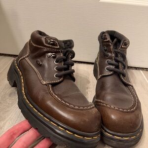 Vintage Dr. Martens Brown Leather Combat Boots